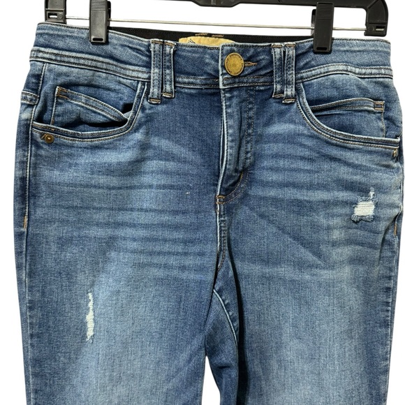 Democracy Flare Jeans Ab Solution Stretch Blue Denim Size 8 - Picture 2 of 8